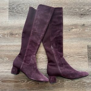Clarks Purple Boots 10
